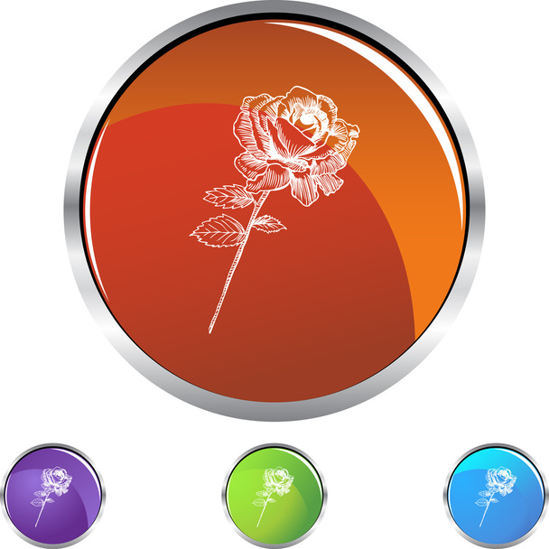Rose Stem web icon - Вектор, зображення