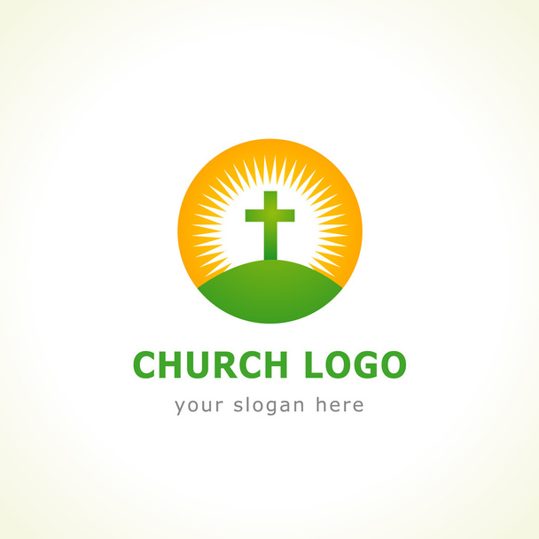 Calvário cruz igreja logotipo
 - Vetor, Imagem