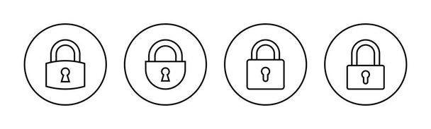 Lock icon vector for web and mobile app. Padlock sign and symbol. Encryption icon. Security symbol - Vector, Image