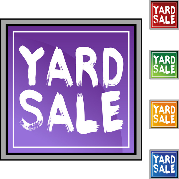 Yard Sale colorful icons - Vector, Image