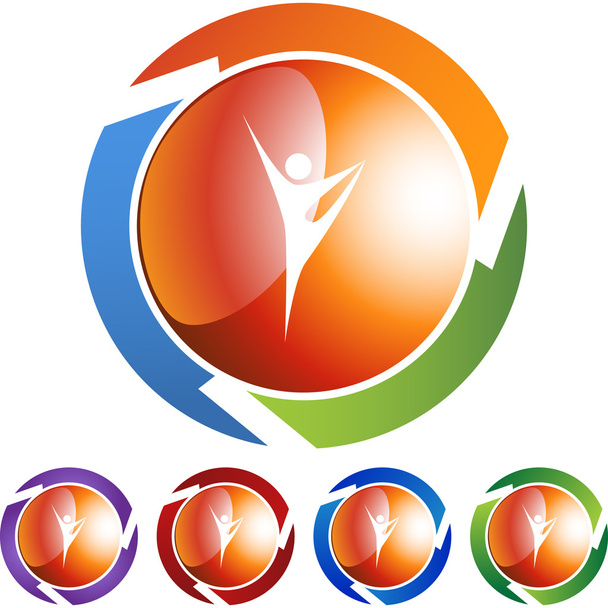 Yoga Icon set - Vector, imagen