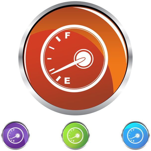 Fuel indicator web icon - Vetor, Imagem