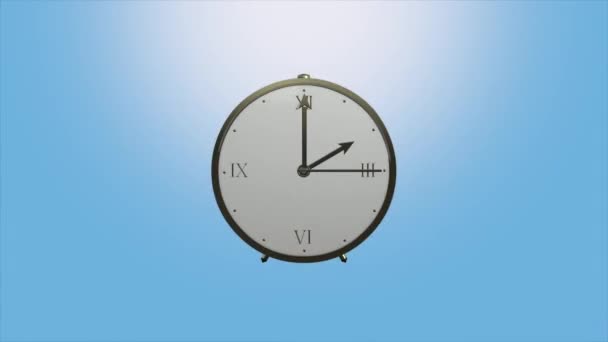 Animation video 3d about daylight saving time spring forward  - Záběry, video