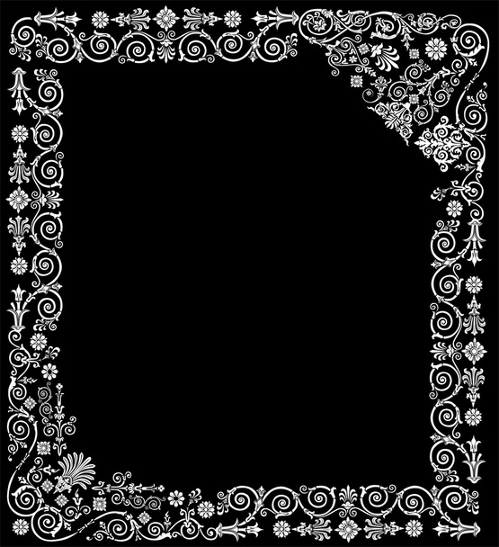 valkoinen abstrakti koristeltu runko kiharat
 - Vektori, kuva