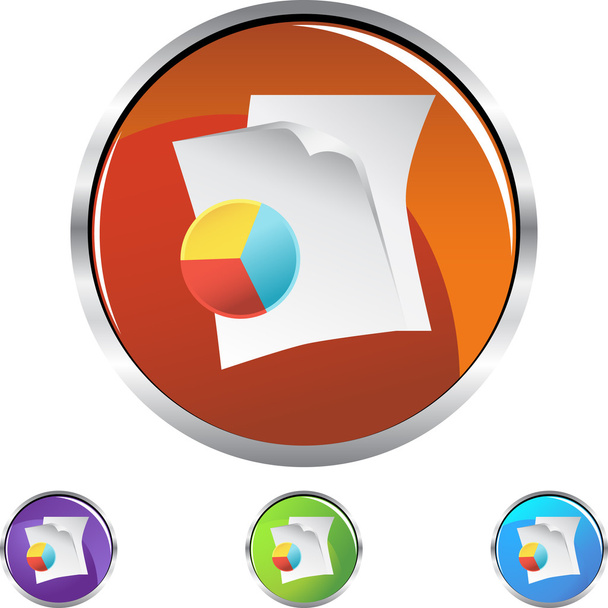 Financial Document web icon - Vector, Image