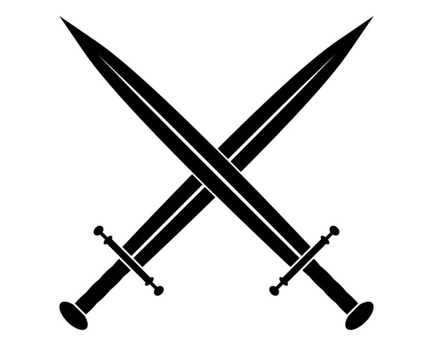 vector illustration of sword silhouette - Vector, Image