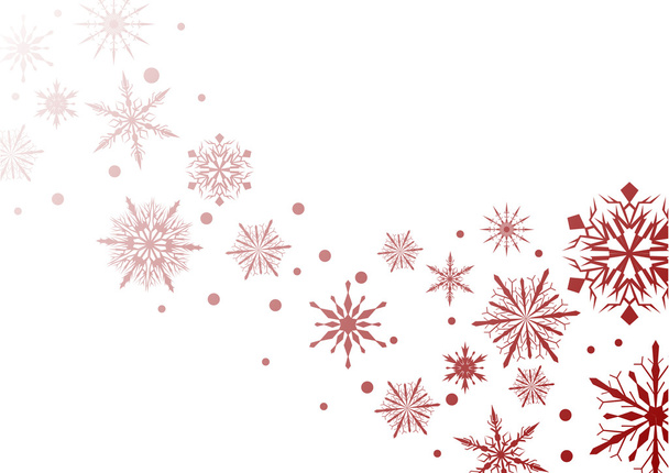 rote Schneeflocke Illustration - Vektor, Bild