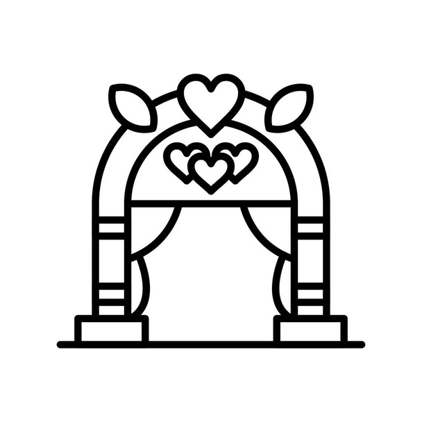 Wedding Arch Creative Icons Design - Vecteur, image