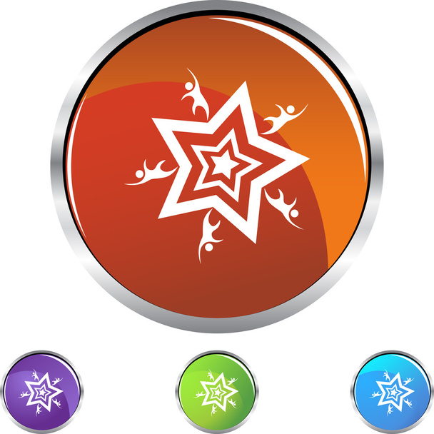 Star Team icon - Вектор,изображение