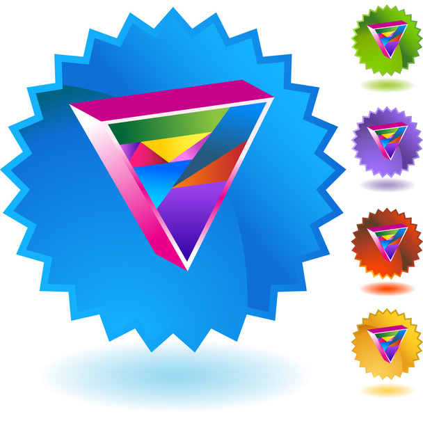 De knoop van het pictogram van de Gay Triangle - Vector, afbeelding