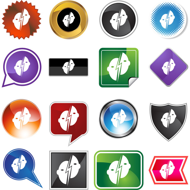 Paralysis button icon - ベクター画像
