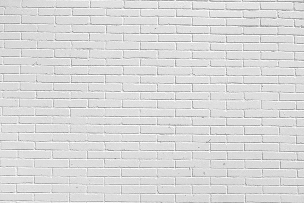 Vintage white wash brick wall texture for design. Panoramic background for your text - Fotoğraf, Görsel