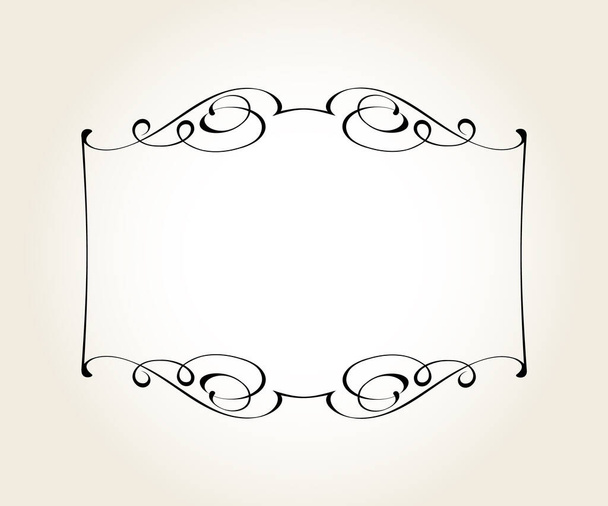 Horizontal vector frame for your projects. From the largest and best collection of frames . - Vector, Image