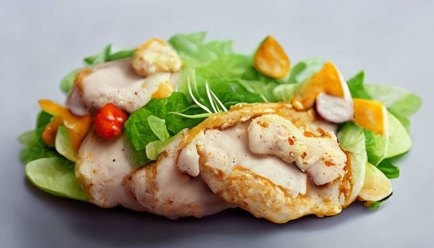Gesunde Hühnerbrust sauberes Essen Zeichnungen - Foto, Bild