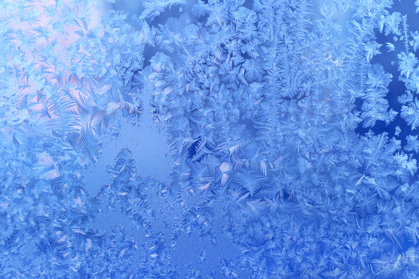 Jääkuvio talvilasilla - Valokuva, kuva