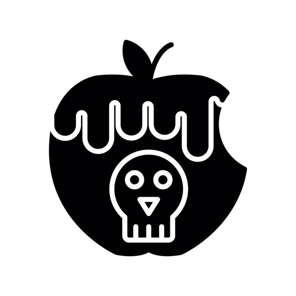 Vergiftetes Apple-Design kreativer Ikonen - Vektor, Bild