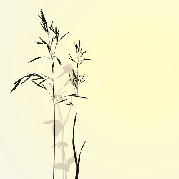 Grass and clover - Vektor, obrázek