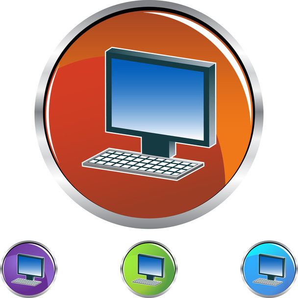 Computer web icon - Vector, Image