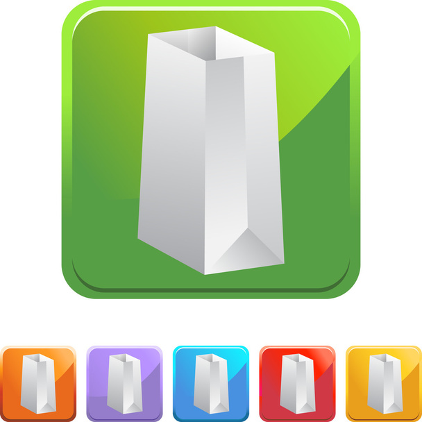 Paper Bag web icon - Vektor, obrázek
