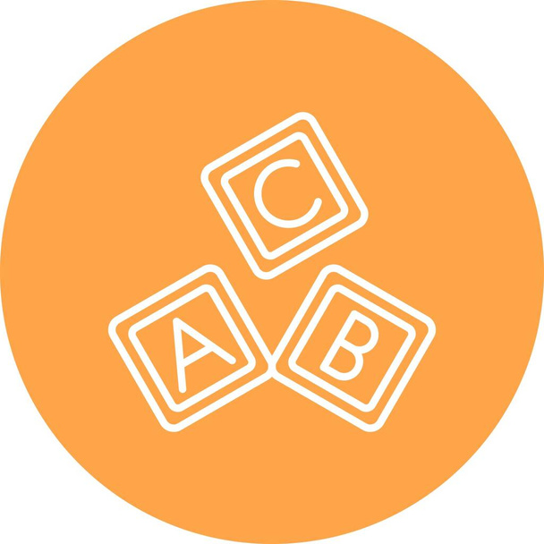 Abc Block Creative Icons Design - Vecteur, image