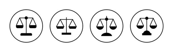 Schalen pictogram vector voor web en mobiele app. Een icoon van de wet. Rechtvaardigheidsteken en symbool - Vector, afbeelding