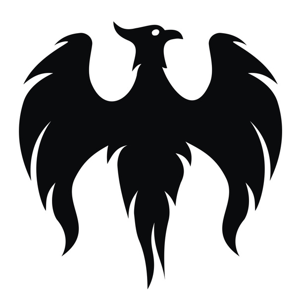 Phoenix bird wings (vector) - Διάνυσμα, εικόνα