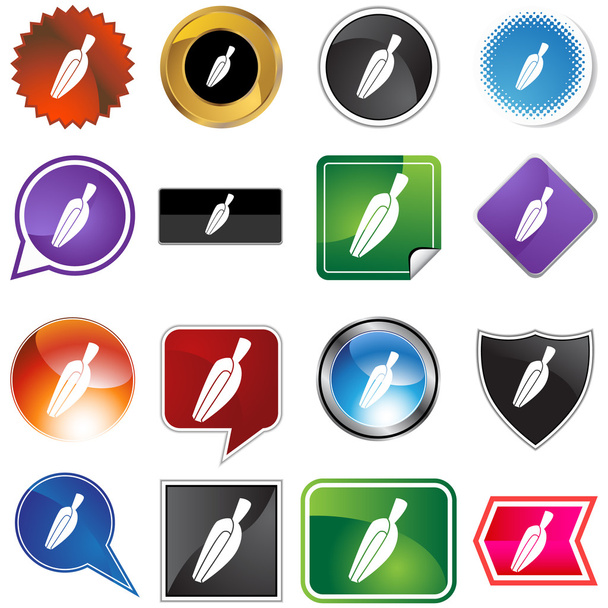 Measuring Scoop icon button - ベクター画像