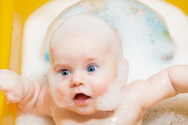 Baby boy in the bath - Photo, Image