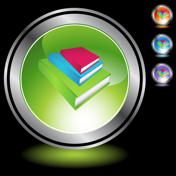 Book Stack web icon - Вектор,изображение