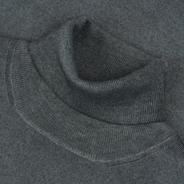 Grey - green wool turtleneck close up background - Zdjęcie, obraz