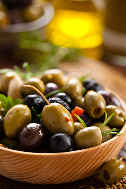 marinované olivy.  - Fotografie, Obrázek