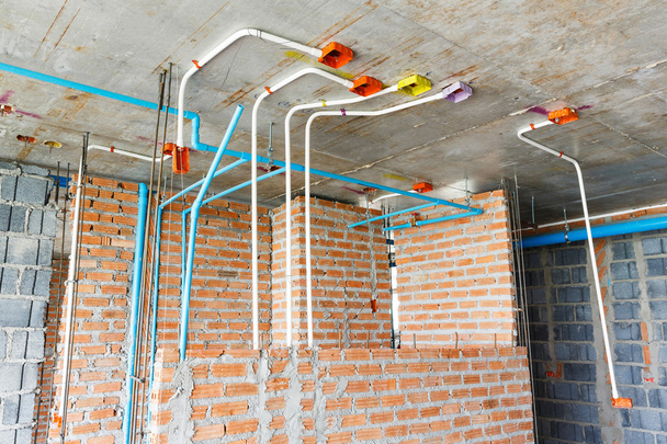 Electrical and sanitary distribution system - Photo, Image