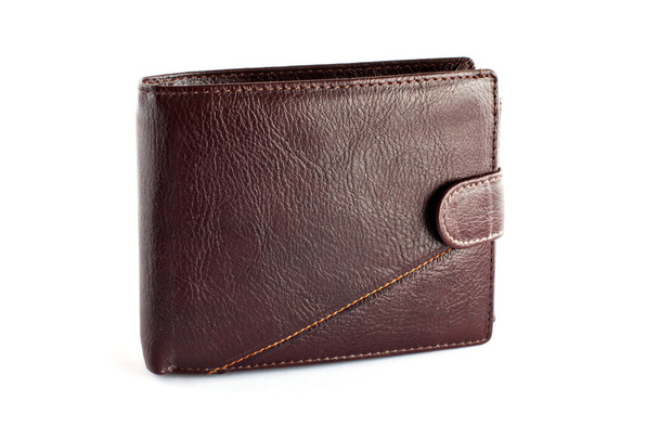 Brown leather wallet - Photo, Image