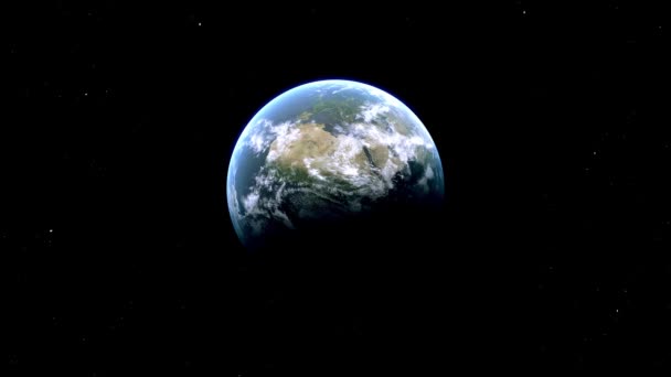 Essen City Zoom (Duitsland) van ruimte naar aarde - Video