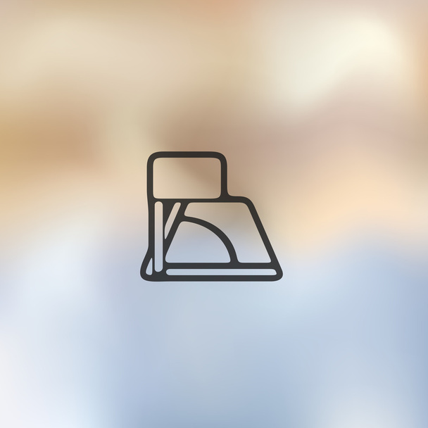 Angle icon blurred - Vector, Image