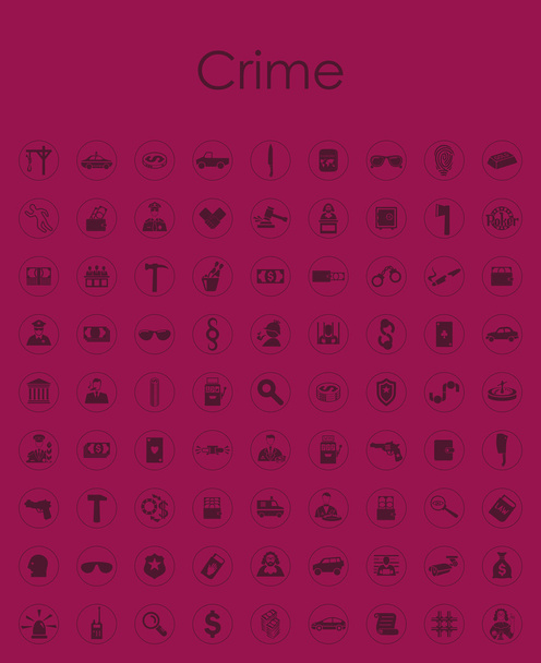 Rikossarja yksinkertaiset kuvakkeet
 - Vektori, kuva