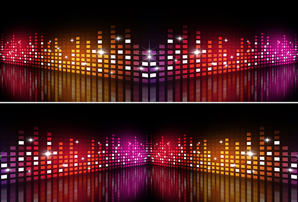 Музичний багатобарвний еквалайзер Банери
 - Фото, зображення