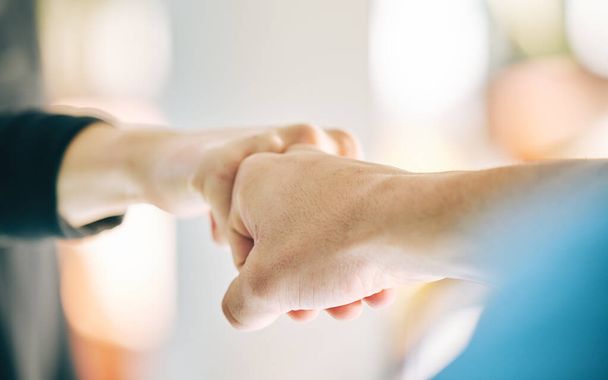 Fist bump, hands and sports teamwork in gym for support, collaboration or solidarity trust. Agreement connection, partnership or greeting, thank you or motivation for success, goal or targets closeup. - Foto, Imagem