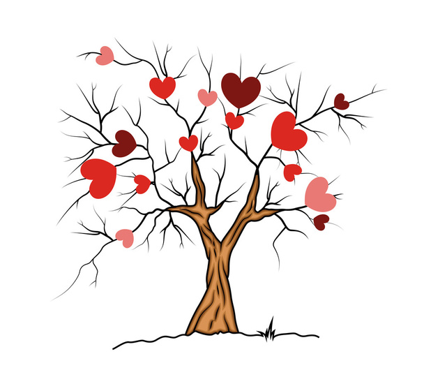 Cuori d'amore albero di San Valentino
 - Vettoriali, immagini