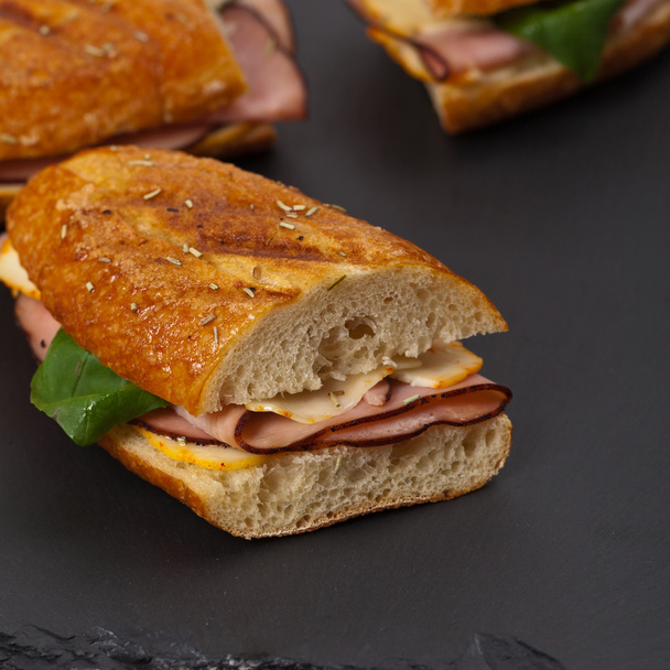 Ham and Cheese Sandwich - Photo, Image