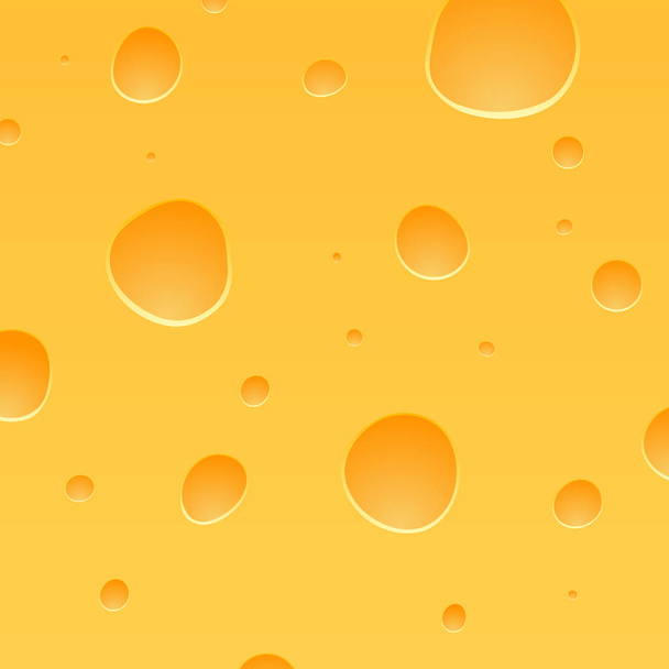 Cheese yellow background realistic illustration - Vektor, kép