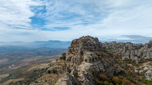 views of the natural site of Antequera in the province of Malaga, Spain - Photo, Image