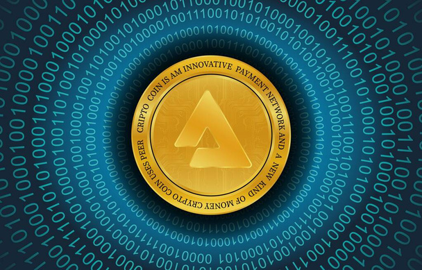 audius-audio virtual currency image. 3d illustrations. - Photo, Image