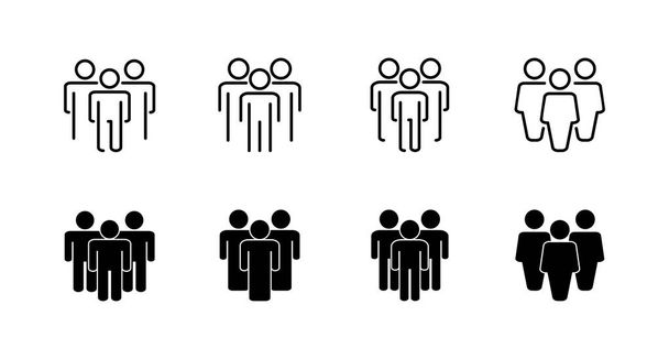 icônes de personnes ensemble. signe et symbole de la personne. Vecteur d'icône utilisateur - Vecteur, image