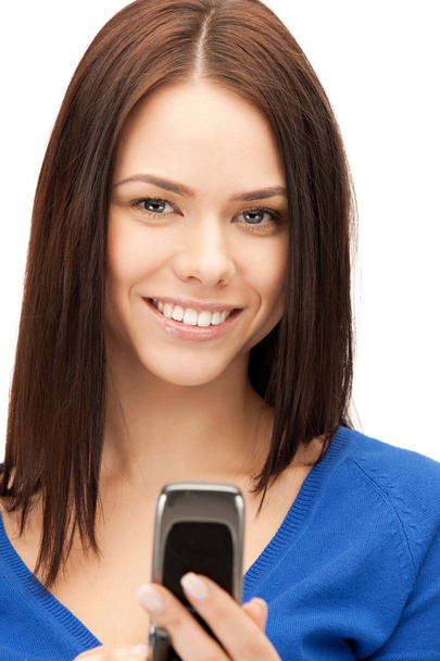 Businesswoman with cell phone - Foto, Bild