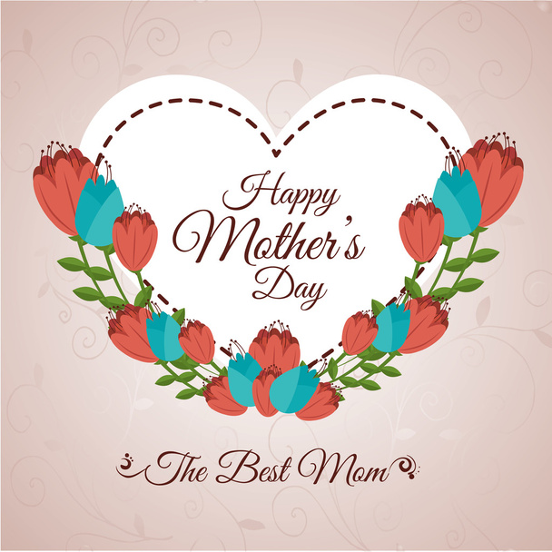 Mothers day design - Vector, Image