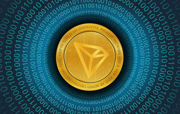  the tron-trx virtual currency. 3d illustrations. - Photo, Image