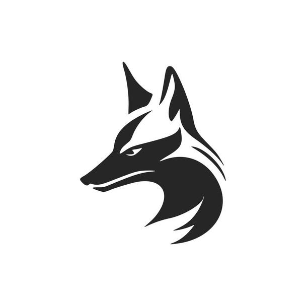 Sophisticated BandW fox graphic logo ideal for branding your business. - Vektor, obrázek