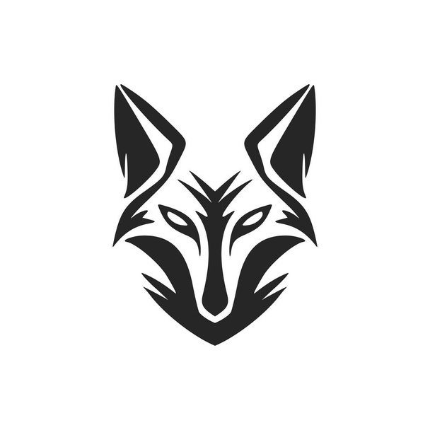 A chic black and white fox logo vector to make your brand stand out. - Vektor, obrázek