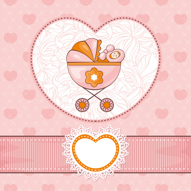 Cute baby card - Vektör, Görsel